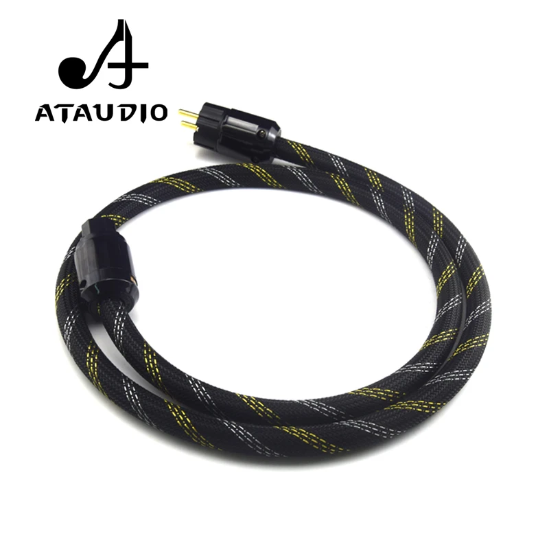 ATAUDIO Hifi евро кабель питания 4N OFC из чистой меди с европейской связью|copper power cable|ofc
