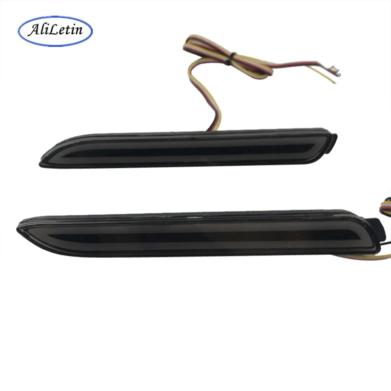 

Dynamic flowing sequential bumper light Reflector LED Tail Brake lamp for Toyota Wish Sienna Camry Verso harrier