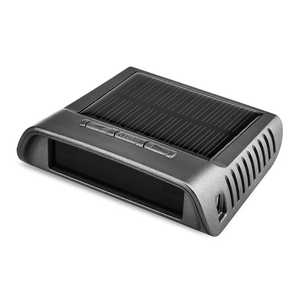 TP - 810 LED Screen Tire Pressure Gauges TPMS Solar Power Supply Car Tire Pressure Alarm Monitoring System 4 Internal Sensors