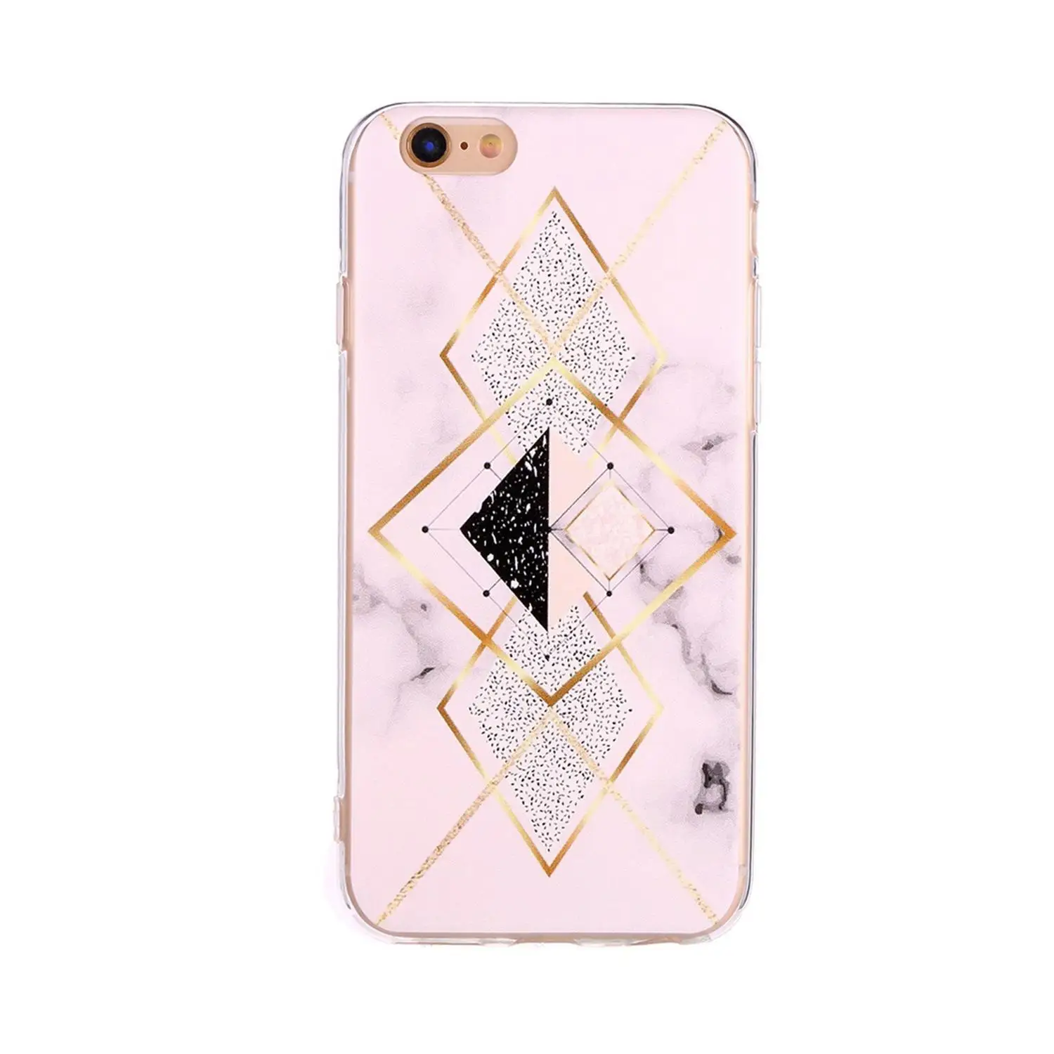 Unisex Fashion Geometric Back Cover Phone Case Protective Multicolor |