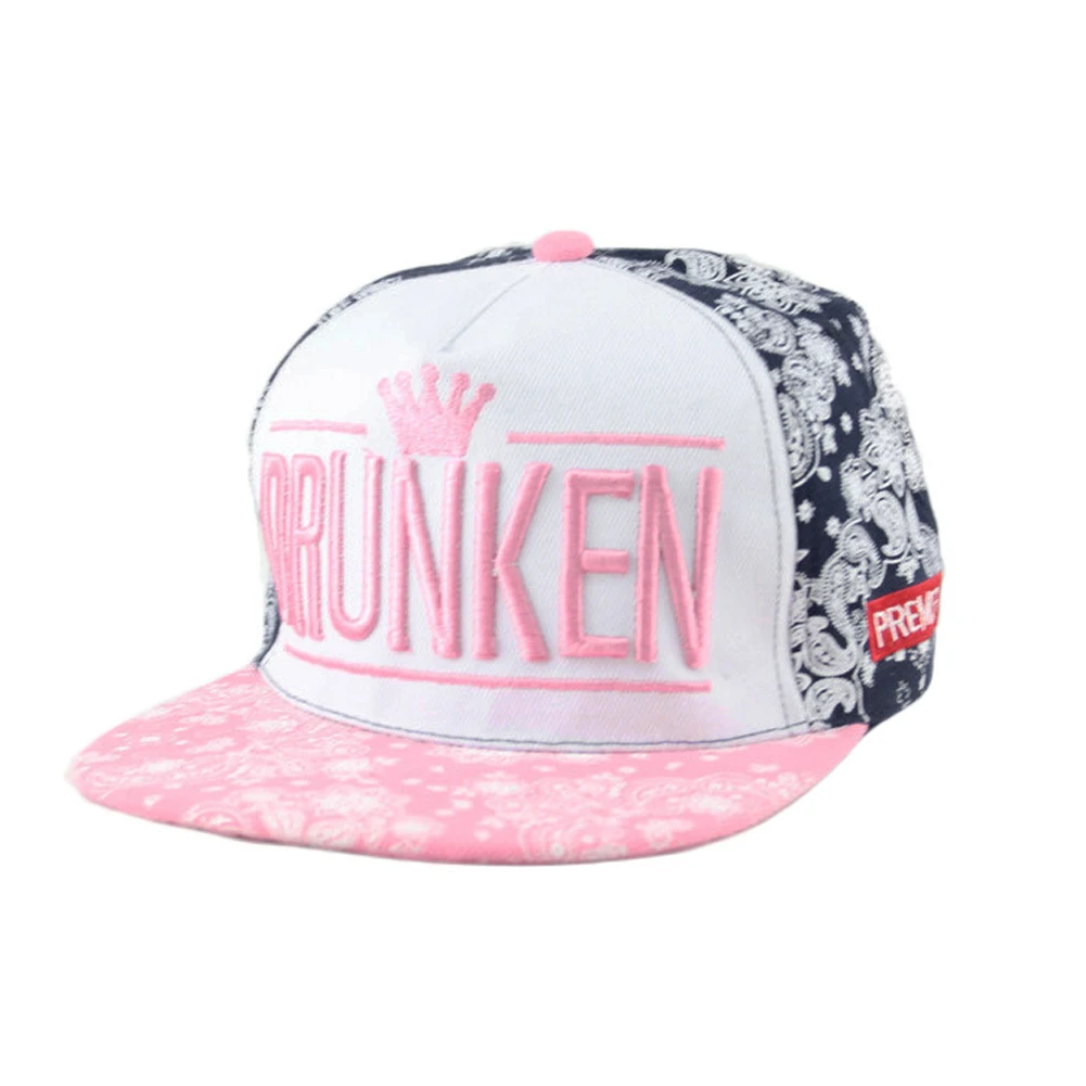 Унисекс Бейсбол Кепки Малыш Мальчики Девочки Кости Snapback "ORUNKEN" Письмо печати хлопок хип-хоп модные плоские шапка casquette
