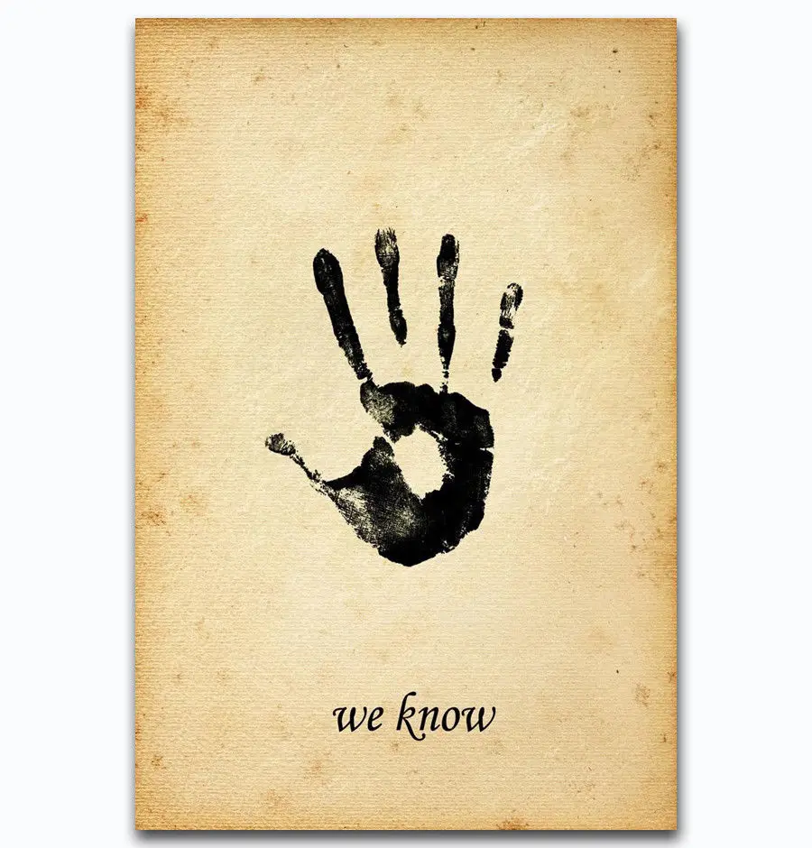 Horror Movie Skyrim The Dark Brotherhood-Silk Art Poster Wall Sicker Decoration Gift