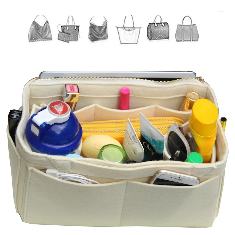 Purse Insert Organizer With Handles