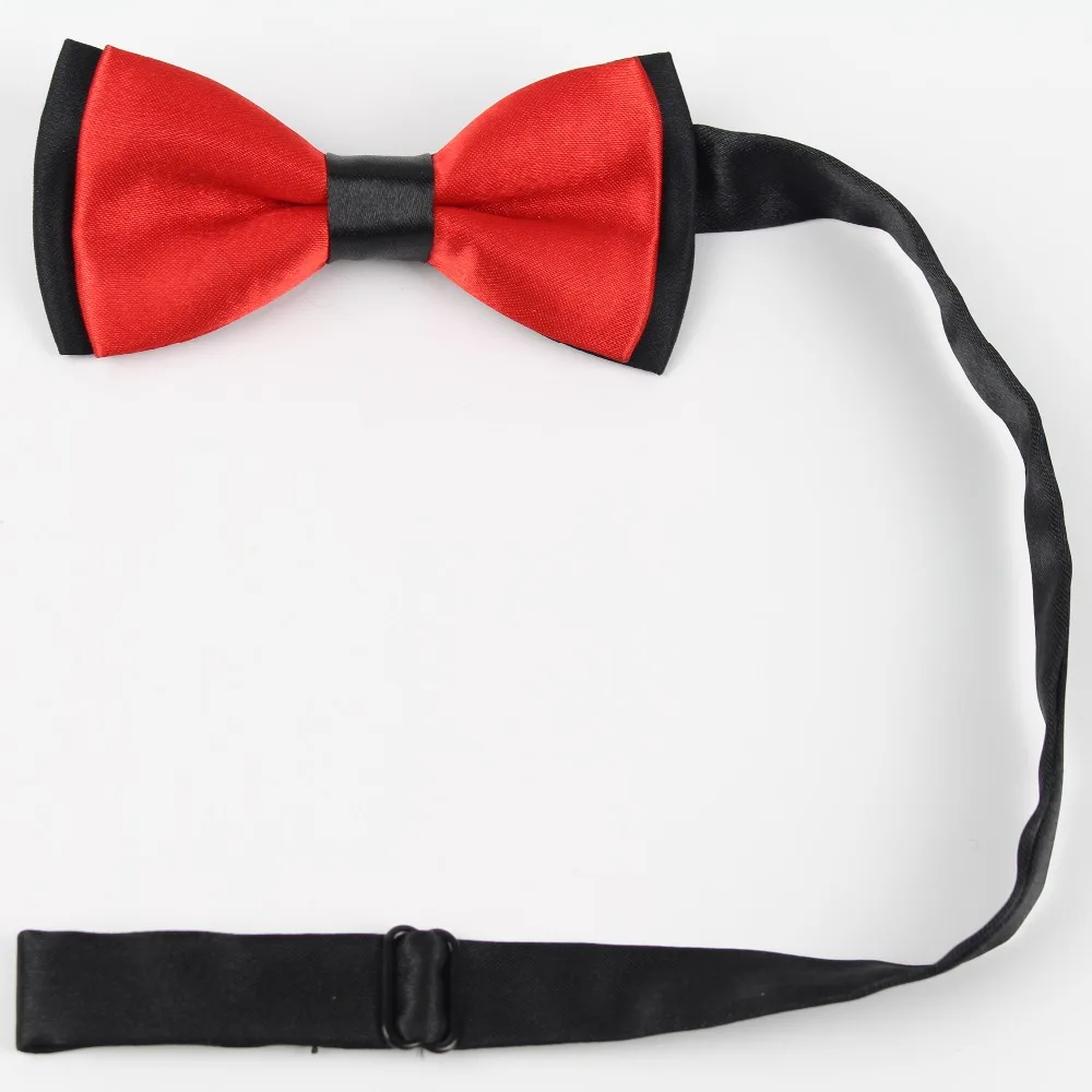 Bowties Kid Suit Neckwear Baby Boys Girls Adjustable Solid Color Two Tone