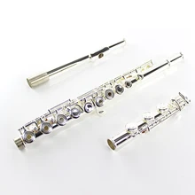 Factory Wholesale 17 hole C flute E Key openings silver-plated flute instrumentos musicais profissional silver plated Pan Flute