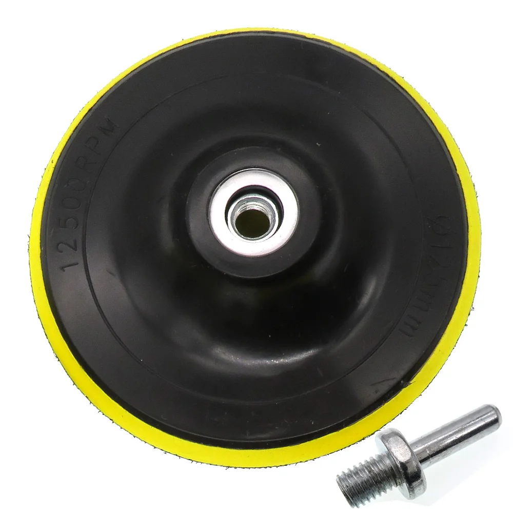 

5 Inch Rotary Backing Pad M10 Thread Sanding Pad Hook and Loop Come with Drill Adapter
