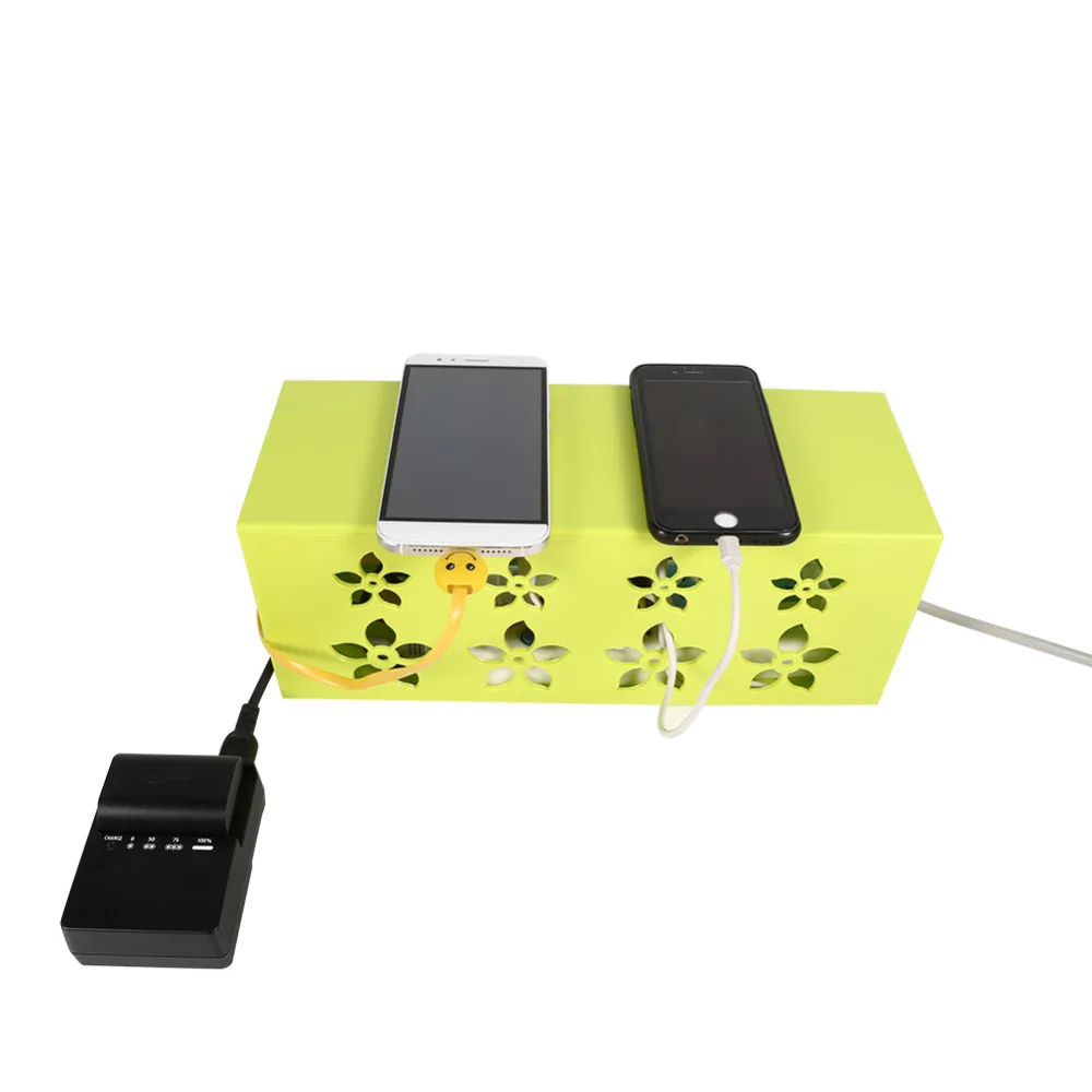 Plastic Wire Storage Box Charging Cable Manager Organizer Box Power