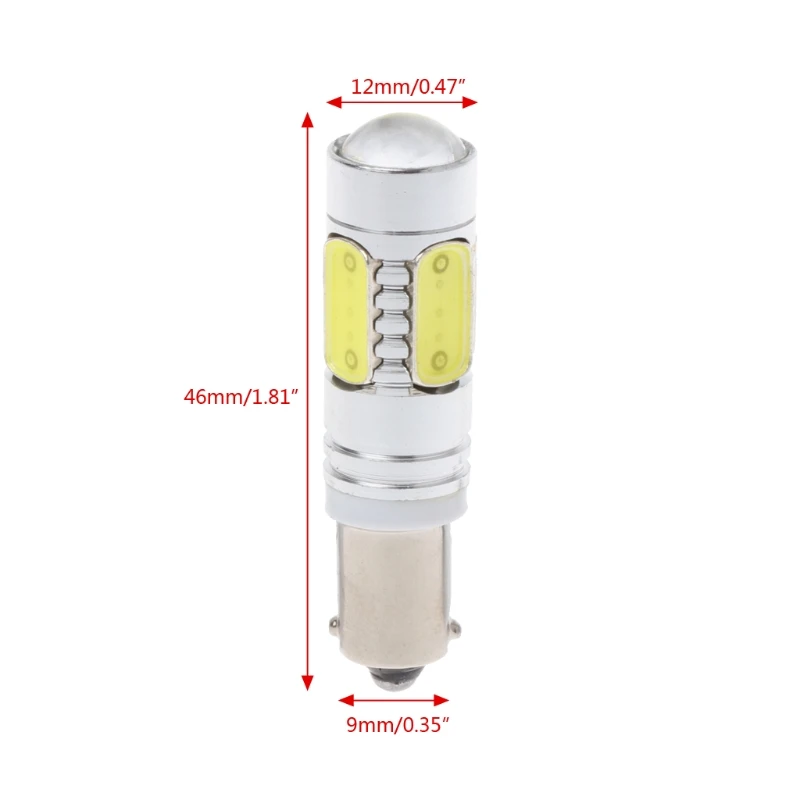 

Drop Ship 1Pc White LED Car Light Bulb BA9S DC12V 7.5W COB 180 Degrees Lamp Car Sidelight