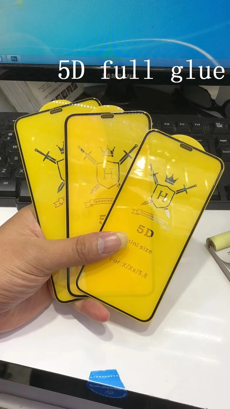 

5D Curved For Samsung Galaxy A90/A80 A70 A60 Full Adhesive Gel film For samusng A40S A50/30/20 Glass Full Glue Screen Protector