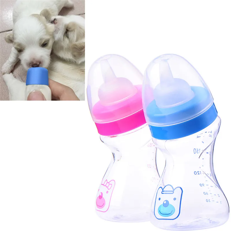 180ml Puppy Kitten Nursing Bottle Pets Feeding Bottle With Silicone