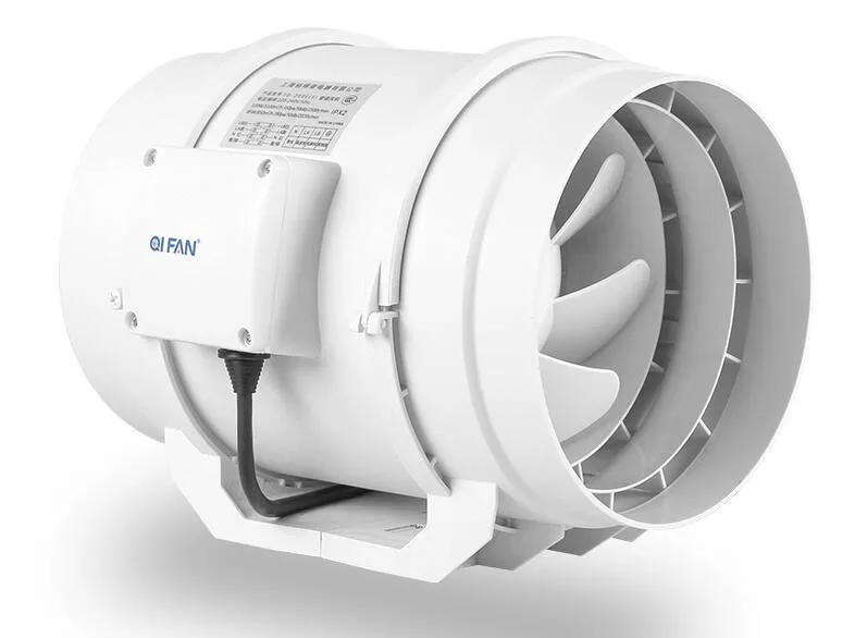 

8'' Pipe Fan Powerful Ventilation Fan Cylinder Exhaust Fan For Kitchen bathroom 220V