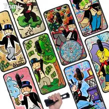 Cartoon Dollar Monopoly Paint Black Soft Case for Oneplus 7 Pro 7 6T 6 Silicone TPU Phone Cases Cover Coque Shell