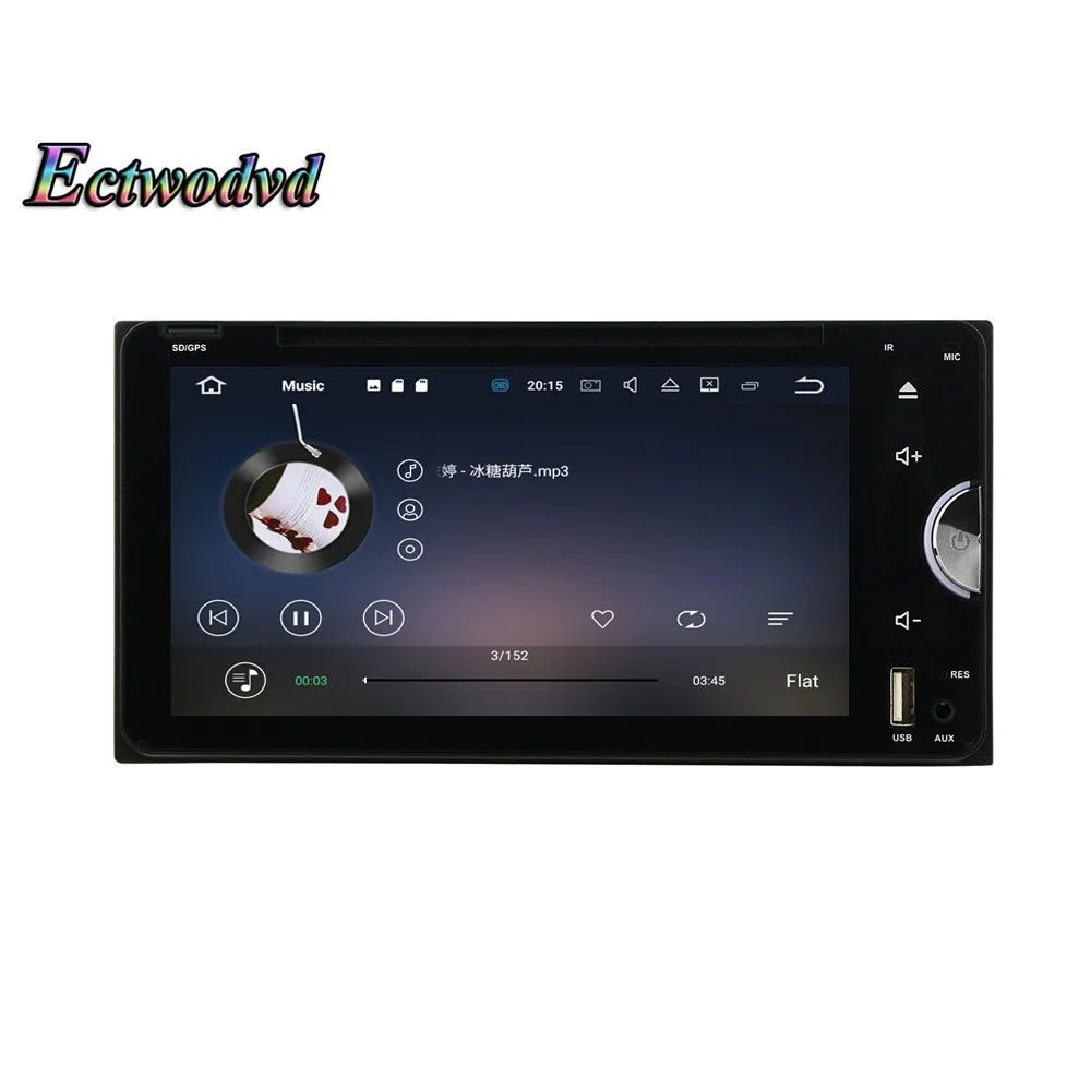 Top Ectwodvd Car DVD GPS For Toyota (RAV4/Hilux 2001-2010)(Corolla/Terios/Vios/Land Cruiser/Avanza/Fortuner 2003-2010) for Prado 18