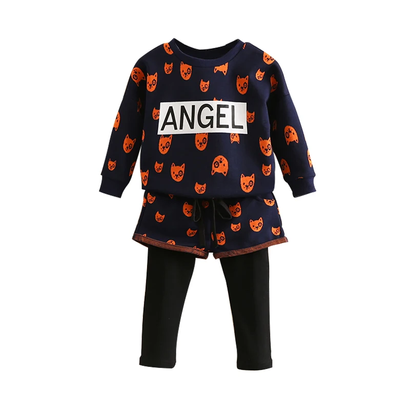

Baby girl clothing sets spring autumn Children Tracksuit long sleeve T-shirts+Pants Girls Sport Suit Children Outerwear