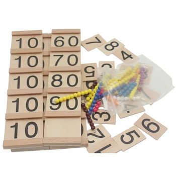 

Montessori Math Materials Ten Boards Number Counting Math Toys Educational Wooden Toys For Children Juguetes E2464H