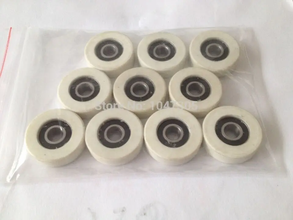 

10 pieces/lot Inside 626 2RS deep groove ball bearing outside hard Material Track roller Total size 6*24*7mm