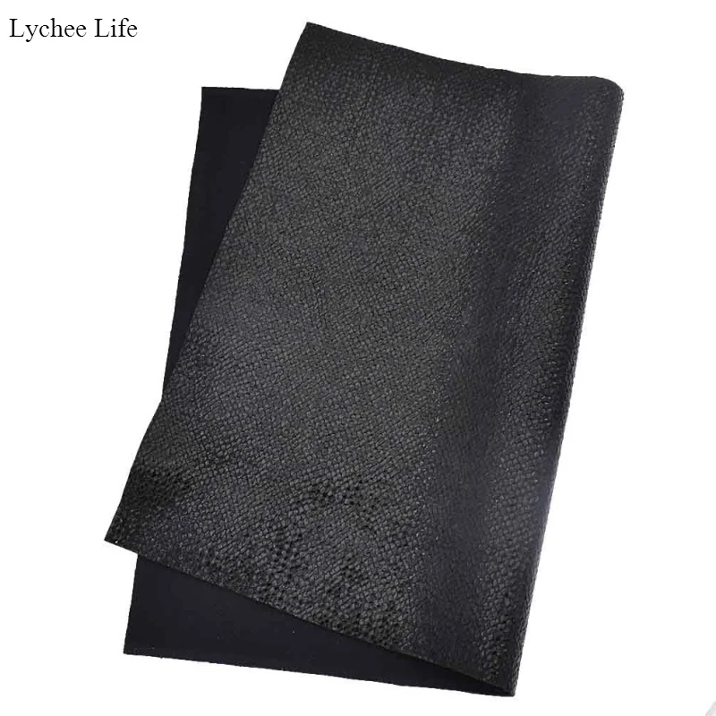 

Lychee Life Snakeskin Pattern Durable A4 Fabric Elasticity Foil Embossing Tissu Cloth Sewing Decoration 4 Colors