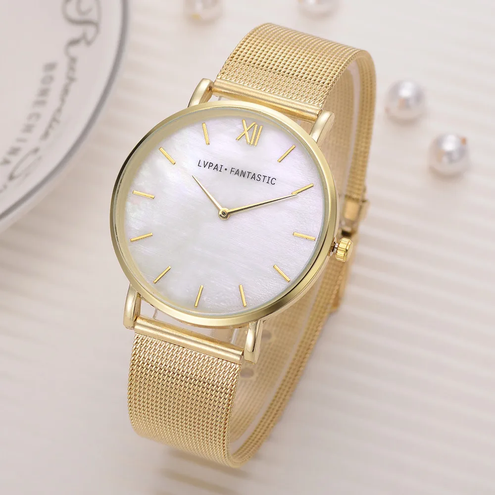 

Lvpai Women's Casual Quartz Mesh Belt Watch Analog Wrist Watch relogio feminino woman watch 2018
