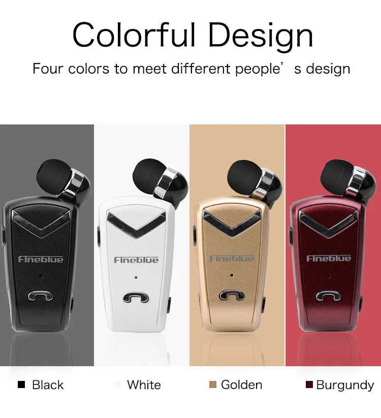 

2019 Fineblue FV2 Business Bluetooth Headset Wireless Earphone Car Wear Clip Bluetooth Phone Handsfree