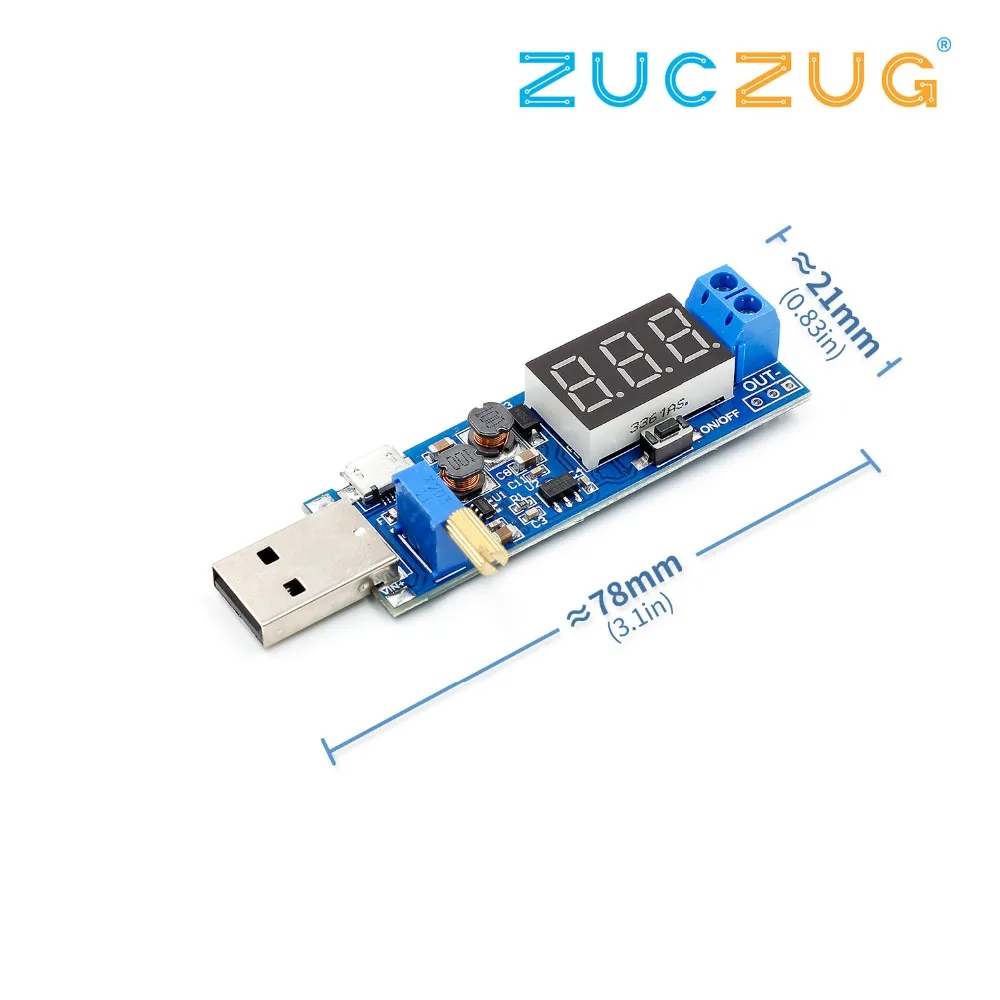 DC-DC 5V до 3,5 V/12 V USB Шаг вверх/вниз Питание Модуль Регулируемый повышающий преобразователя постоянного тока Выход постоянного тока 1,2 V-24 V