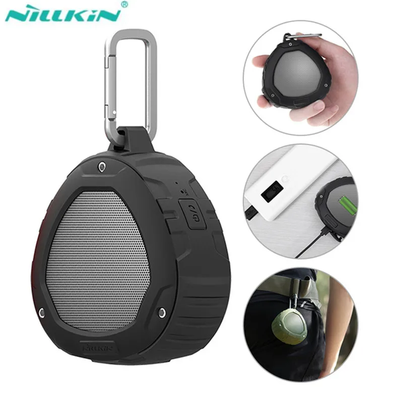 Nillkin 소형 휴대용 Bluetooth 4.0 스피커 옥외 음악 NFC IPX 4 방수 무선 소형 Bluetooth 스피커 mutli 색깔