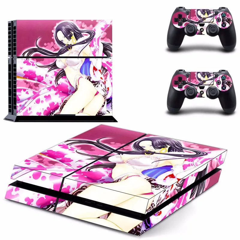 

Vinyl PS4 Skin Anime Cool Sexy Girl Best Design Sticker Cover For Play station 4 Console and Controller Skin Ps4 Accessory