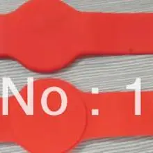 LF браслет с контролем доступа, 125 кГц TK4100 RFID браслет, 7 отверстие силиконовый браслет для радиочастотной идентификации 100 шт./лот