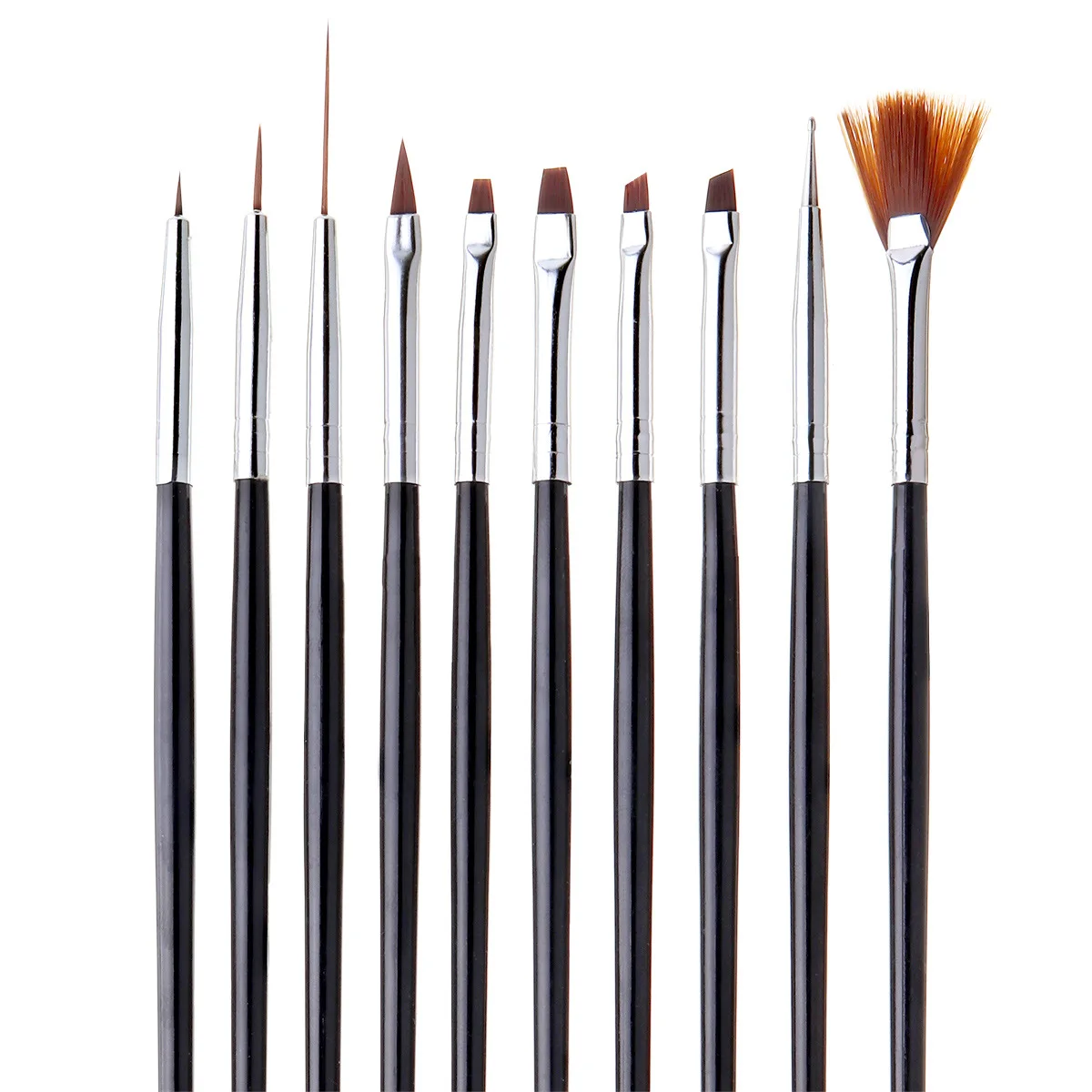 

OSHIONER 10Pcs/Set Nail Brush Nail Art Painted Pen Pull Pen Point Drill Pen Nail Tools