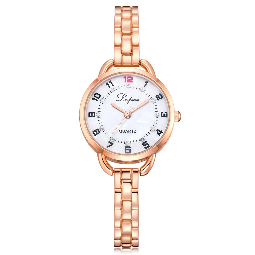 

Lvpai Women Fashion Stainless Steel Strap Analog Quartz Wrist Watch Luxury Simple Style Designed Bracelet Watches Women Clock533