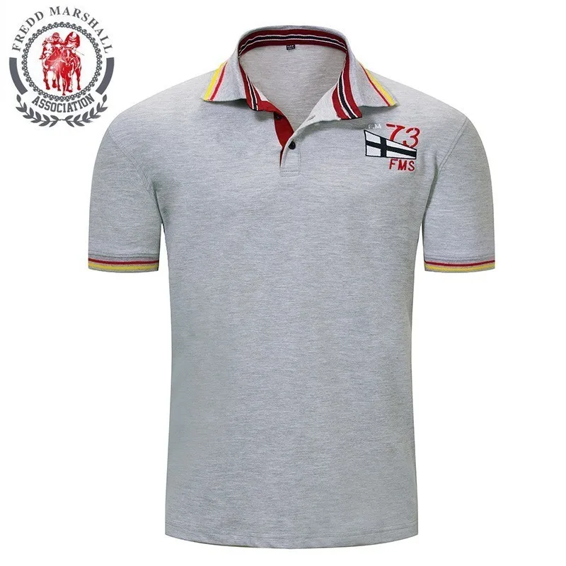 

FREDD MARSHALL Polo Homme 2019 Summer Men's Regular-Fit Cotton Advantage Performance Solid Polo Shirt Camisa Polo Tee Shirt 030