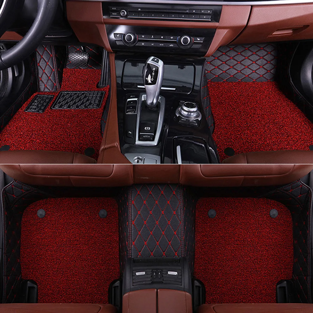 

SUNNY FOX Car floor mats Case for Chevrolet Cruze Malibu Sonic Trax Sail captiva leather Anti-slip car-styling carpet liner