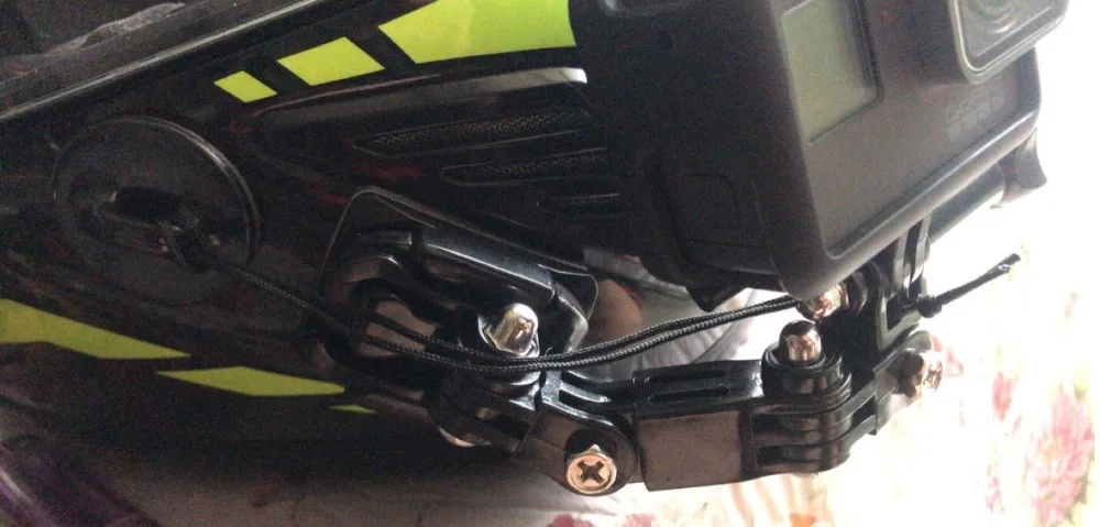 Крепление на мотоциклетный шлем изогнутый клейкий кронштейн для Xiaomi yi 4K Gopro Hero 7 6 5 4 3 SJCAM sj4000 Eken H9 аксессуары для экшн-камеры