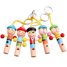 Портативный милый детский игрушечный музыкальный инструмент детская деревянная игрушка мини свисток Пираты Дети Прекрасная кукла-брелок для ключей Дети хороший подарок