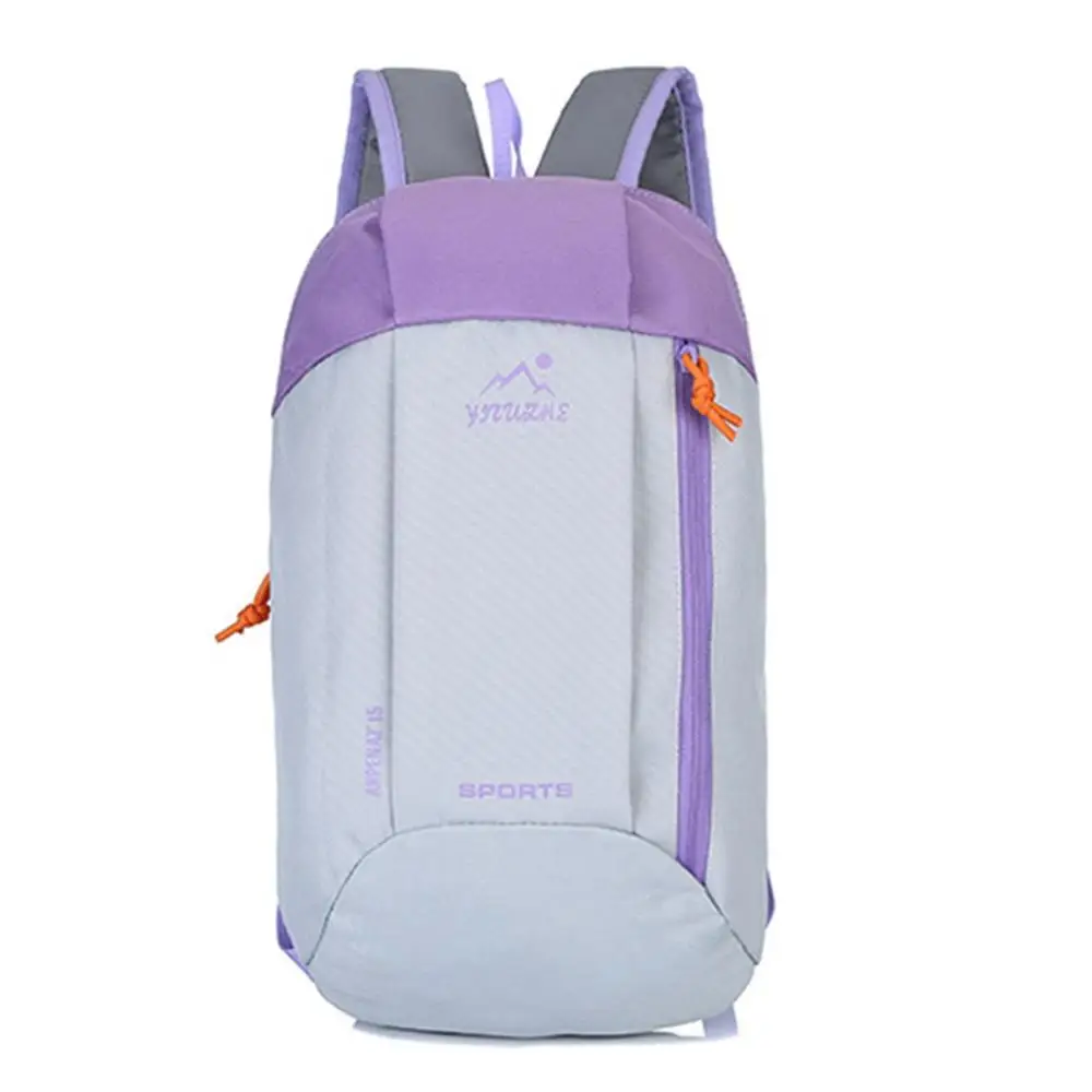 Уличный туристический рюкзак Ultralig для мужчин и женщин, водонепроницаемый холщовый спортивный рюкзак для бега и скалолазания, школьная сумка для студентов - Цвет: white purple
