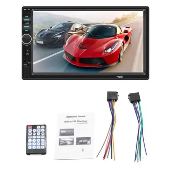 

7 Inch 2 DIN Car Touch Bluetooth Stereo Radio Car Dual Ingot MP5 Card Player Stereo Support Rear View Camera Car MP5 MP3 Player