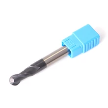 Augusttools Cnc Sprial Bit End Mill HRC55 2 Flute Metal Cutter Alloy Carbide Milling Cutter Ball Nose End Mills Milling Tools d10 75 15 2t high hardness cermet milling cutter machining cast iron and stainless steel 2 flute end mills straight shank tools