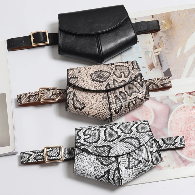 Fashion Women Disco Waist Bag Belt Bags Pouch Phone Fanny Packs Purse Travel Bag Leather waist pack five style can choose