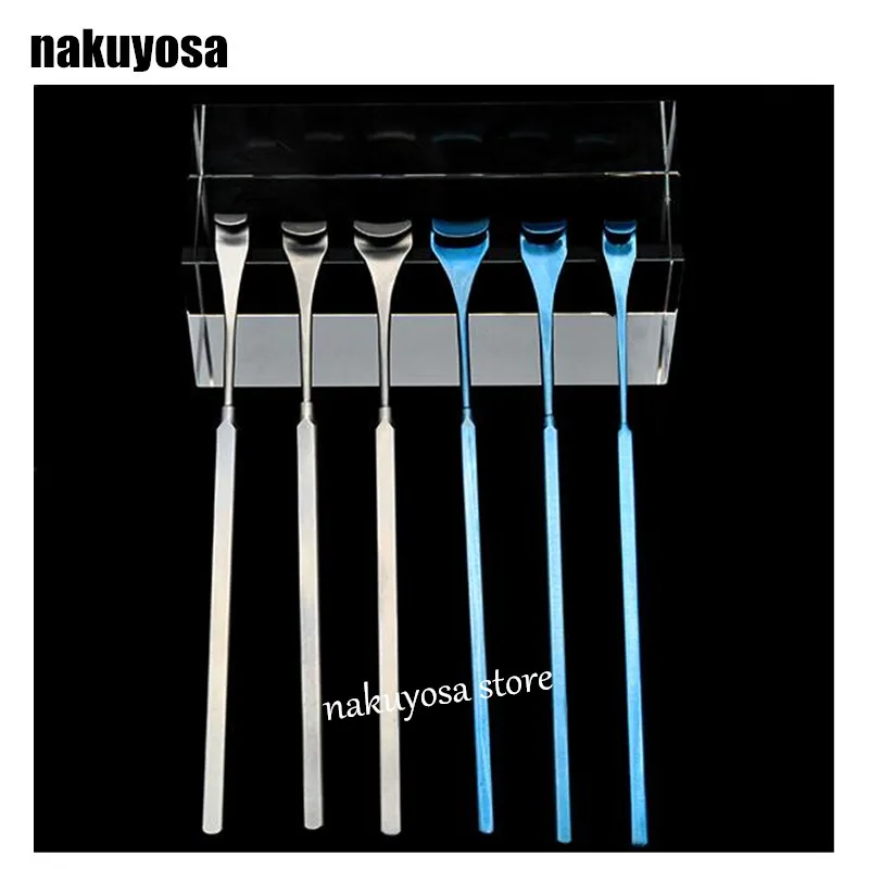 

6pcs/set 8mm, 10mm, 12mm The optimum uncoated cosmetic surgery blepharoplasty Titanium alloy & stainless steel eyelid retractor
