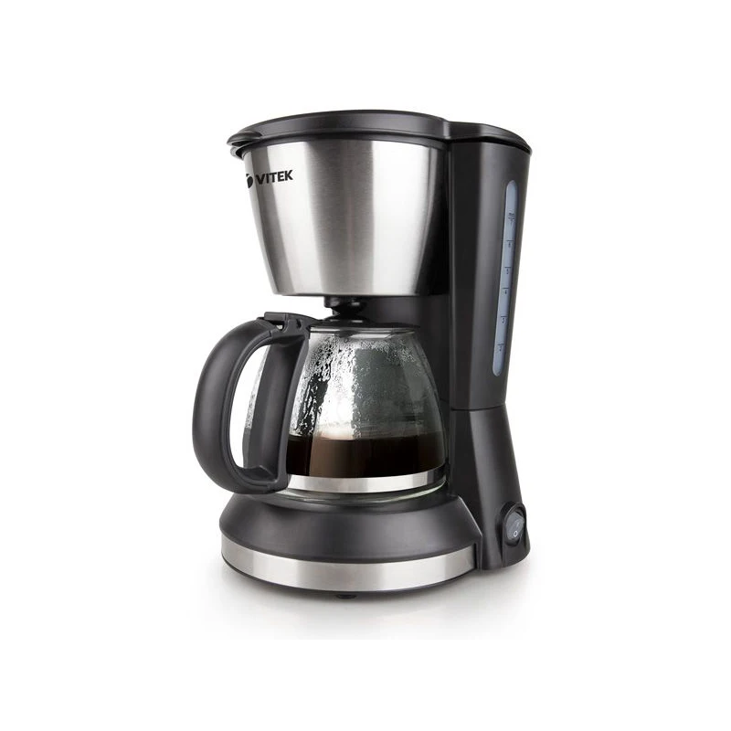 Кофеварка капельная Vitek VT-1506 BK (Мощность 550 Вт, Емкость 0,7л., автоподогрев,  Противокапельная система