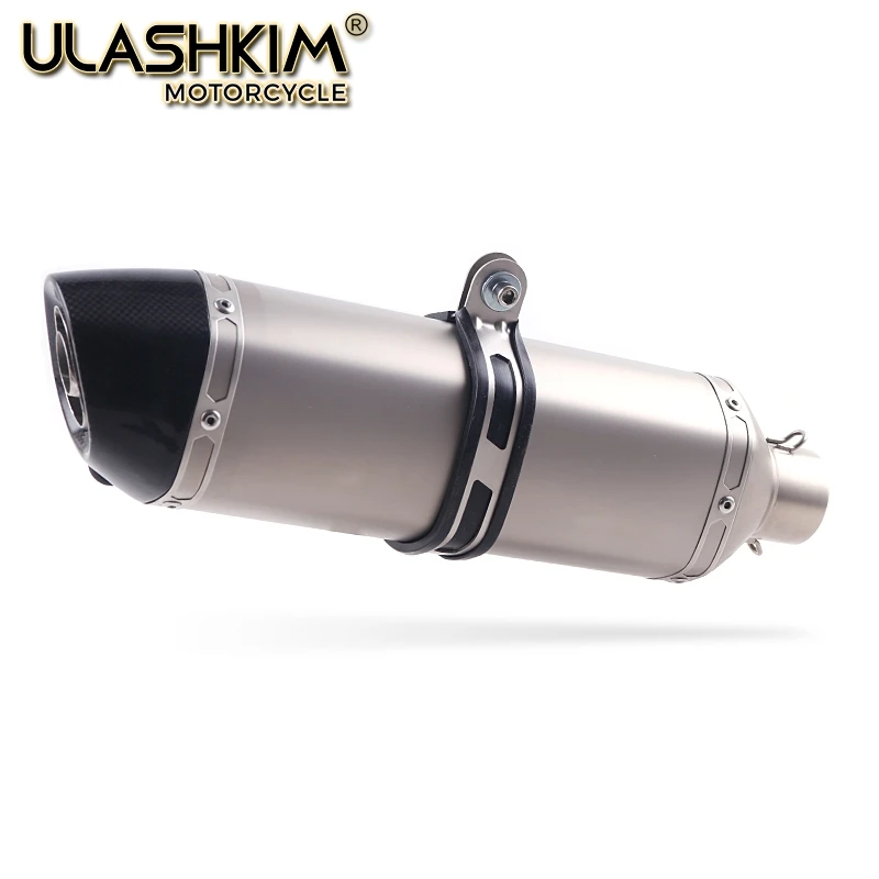 

2018 New Model 36-51mm Universal Motorcycle tip Carbon Fiber Slip On Exhaust System Muffler Pipe Escape with DB-Killer Tmax530