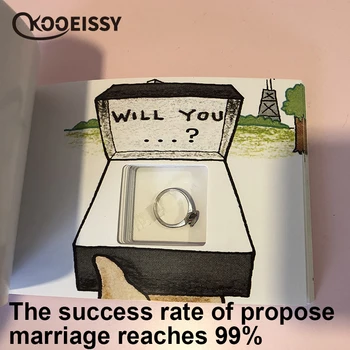 

Diy Propose Marriage Hand File Book Hiding The Ring Surprise Gift For Valentine's Day Gifts For Girlfriend Wife Birthday Present