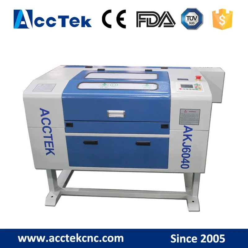 CE FDA certifications !cheap laser engraving machine AKJ6040