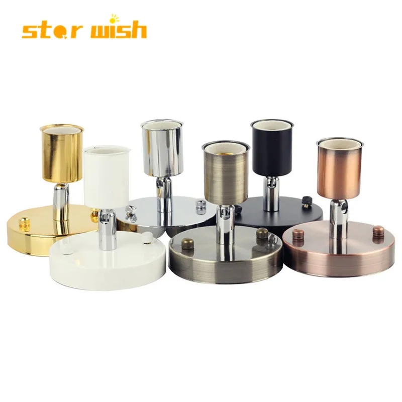

star wish Angle adjustable wall light with pull switch white black silver brozen gold bed room living room wall lamp
