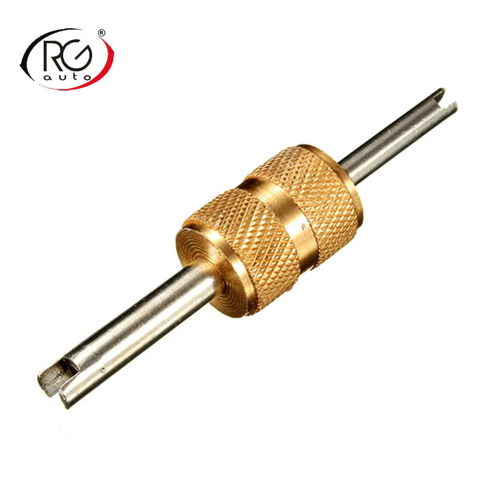 10pcs Double Sides Auto Truck AC Tire Tyre Valve Dual End R134a Bore Valve Stem Core Remover Core Wrench Spanner Repair Tool