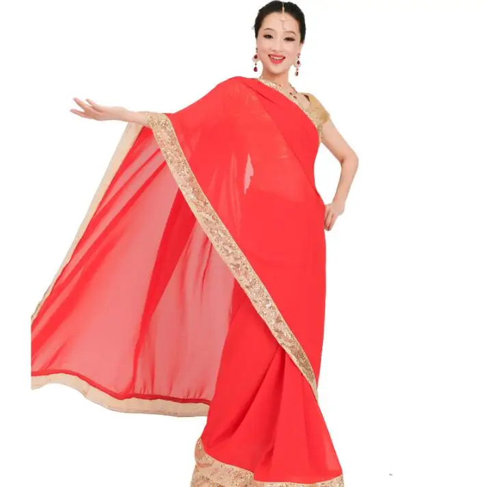 Женский танцевальный костюм Lehenga Choli в индийском стиле для выступлений топ + юбка