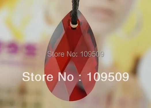 

Free Shipping,38mm Red Crystal 10pcs Hand Cut Chandelier Prism Lamp Pendants