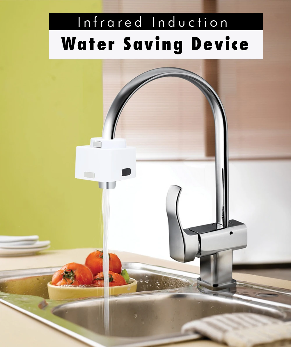 

Double Sensor Infrared Induction Water Saving Device Intelligent induction For Kitchen Bathroom Sink Faucet Water