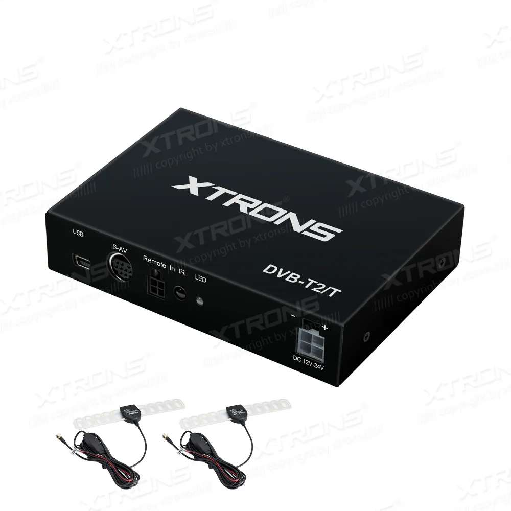 XTRONS FV012DE двойная антенна автомобиль DVB T T2 Freeview цифровой ТВ приемник полностью