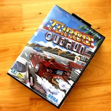 Turbo Out Run 16 Bit MD Game Card with Retail Box for Sega MegaDrive & Genesis Video Game console system