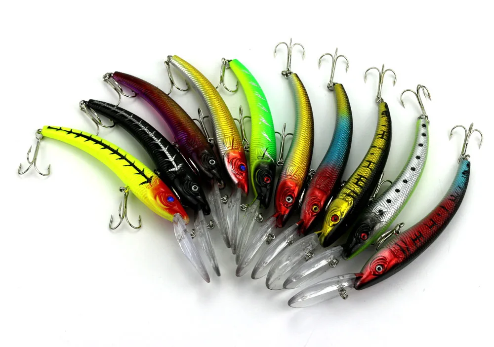 Dop Ship 1PCS 15.5cm 16.3g Wobbler Fishing Lure Big Crankbait Minnow Peche Bass Trolling Artificial Bait Pike Carp lures
